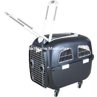 Transportin con ruedas y asa Trolley 78x53x72 Gris - Imagen 1