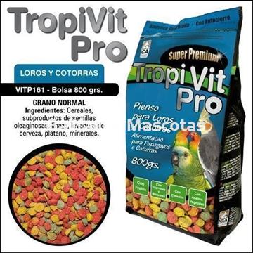TROPIVIT PRO Pienso para Loros, Agapornis y Ninfas. Alimento super premium para aves. - Imagen 1