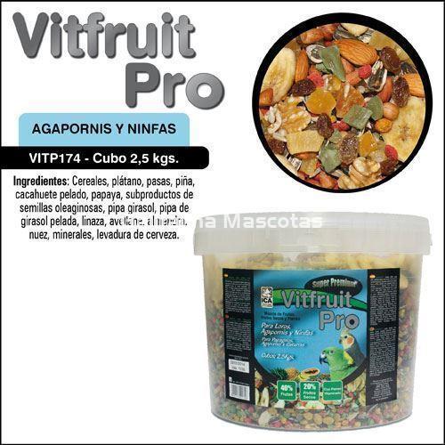 VIT FRUIT PRO Loros, Agapornis y Ninfas. Alimento super premium para aves. - Imagen 2